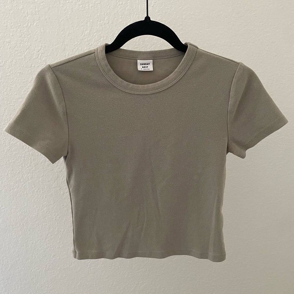 Women’s Aritzia Sunday Best Little Ribbed t-shirt
